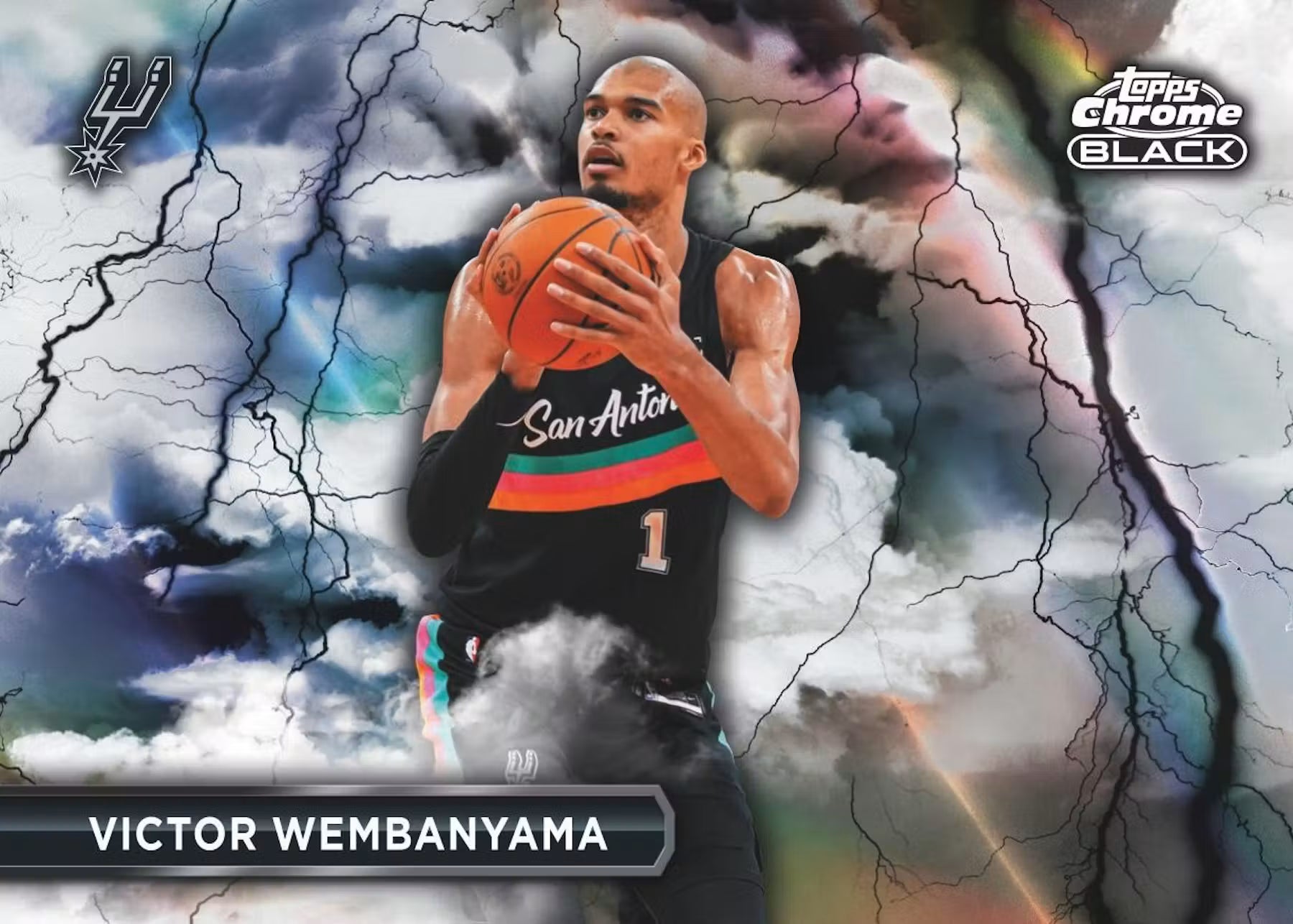 BREAK #746 - PYT - 25/26 Topps Chrome BLACK NBA Hobby (MAVS & SPURS - Pick Your Color)