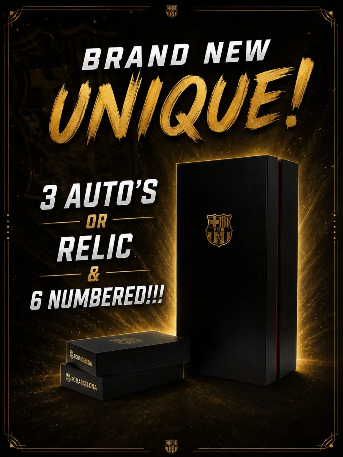 BREAK #777 - Random Player - 25/26 Futera Club Unique FC Barcelona (Mini-Case #1 - Boks 1/6) (ÅPNES TIRSDAG)