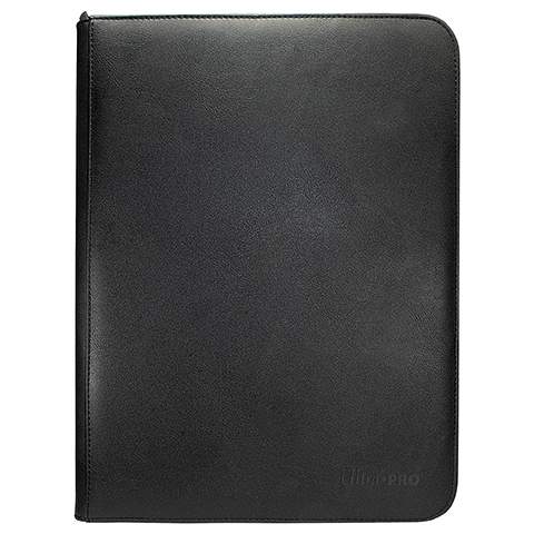 Ultra Pro Vivid Black 9-Pocket Zippered Pro-Binder Portfolio