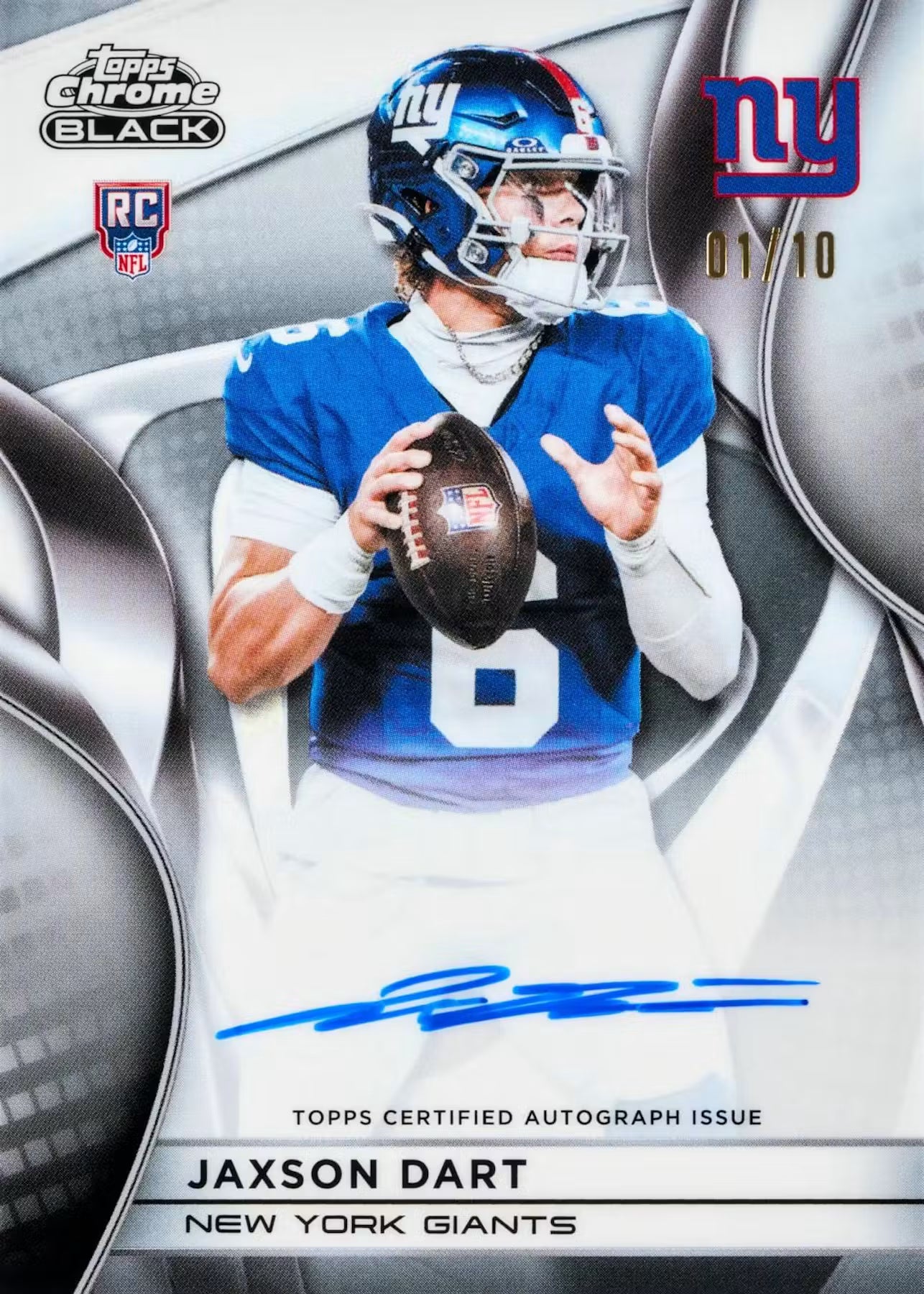 BREAK #634 - PYT - 2025 Topps Chrome Black NFL Hobby