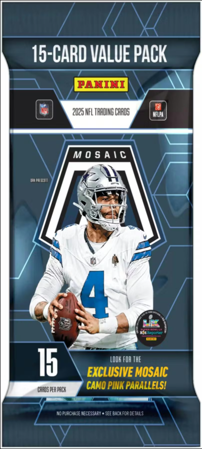 2025 Panini Mosaic Football Jumbo Value Pakke