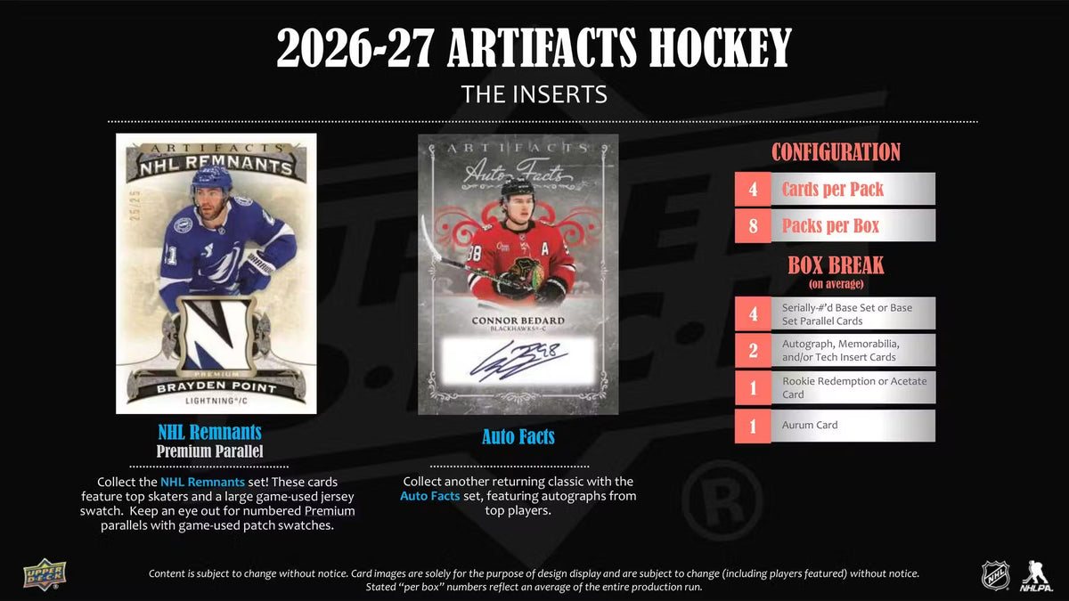 BREAK #845 - PYT - 26/27 Upper Deck Artifacts Hockey Hobby #5