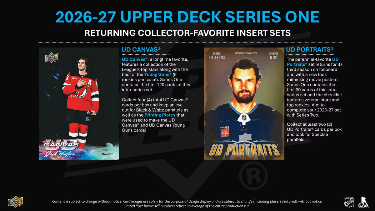 BREAK #914 - Random Team - 26/27 Upper Deck Hockey Series 1 (CASEHIT LIVE)