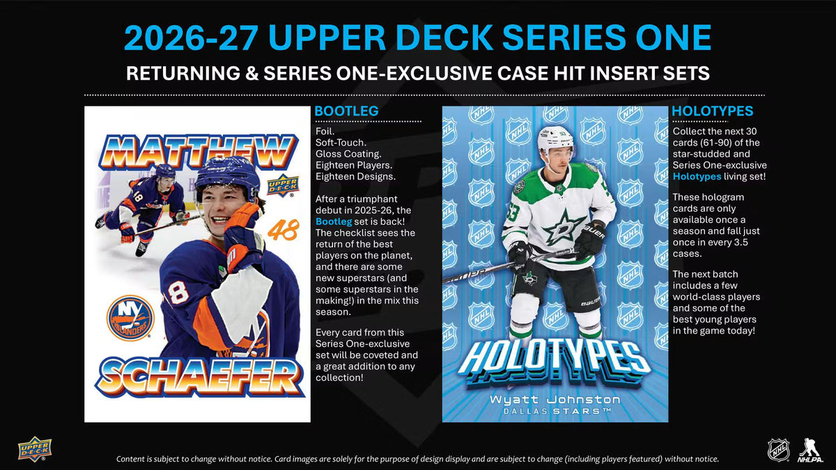 BREAK #914 - Random Team - 26/27 Upper Deck Hockey Series 1 (CASEHIT LIVE)