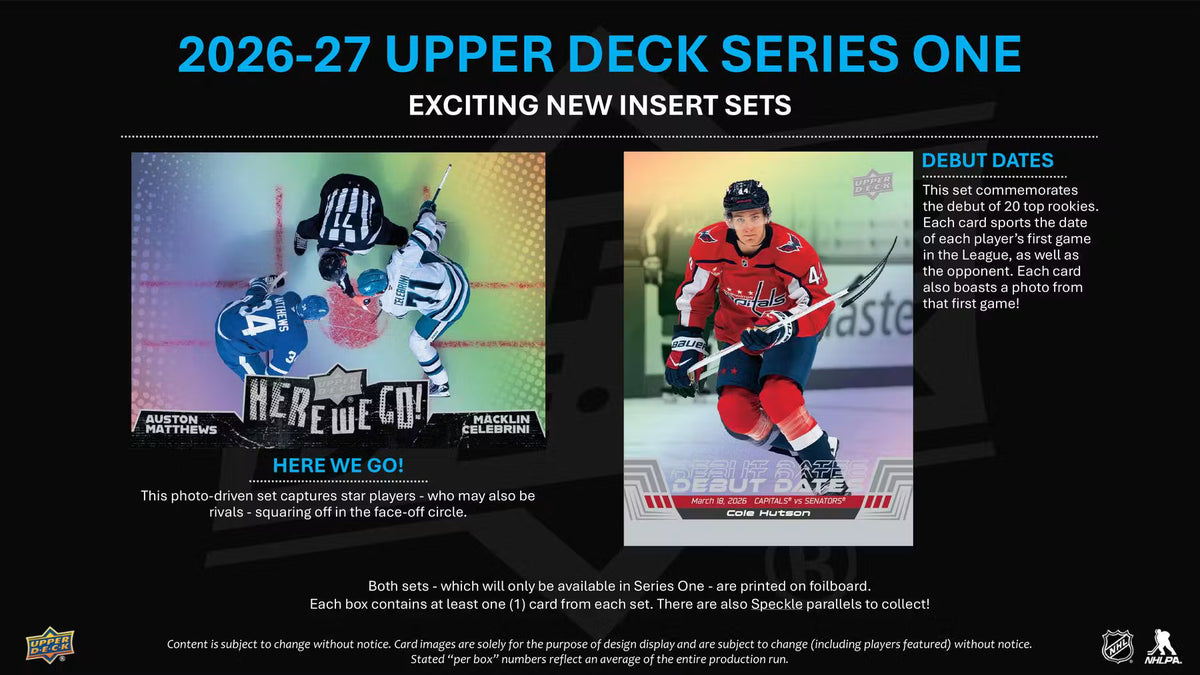 BREAK #914 - Random Team - 26/27 Upper Deck Hockey Series 1 (CASEHIT LIVE)