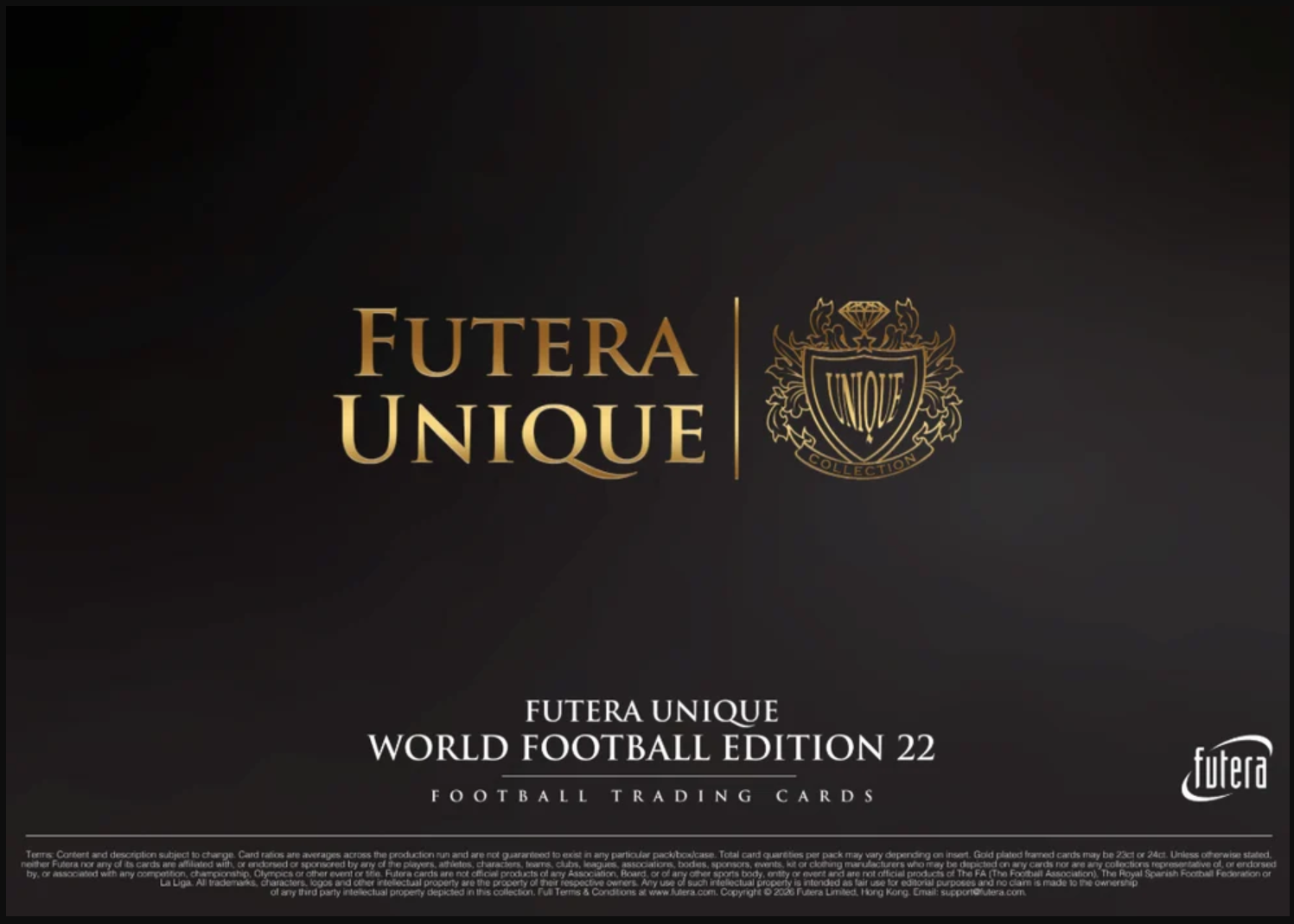 Futera Unique World Football Edition 22 Hobby Boks (Forhåndssalg)