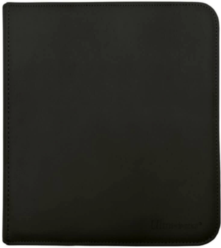 Ultra Pro Vivid Black 12-Pocket Zippered Pro-Binder Portfolio