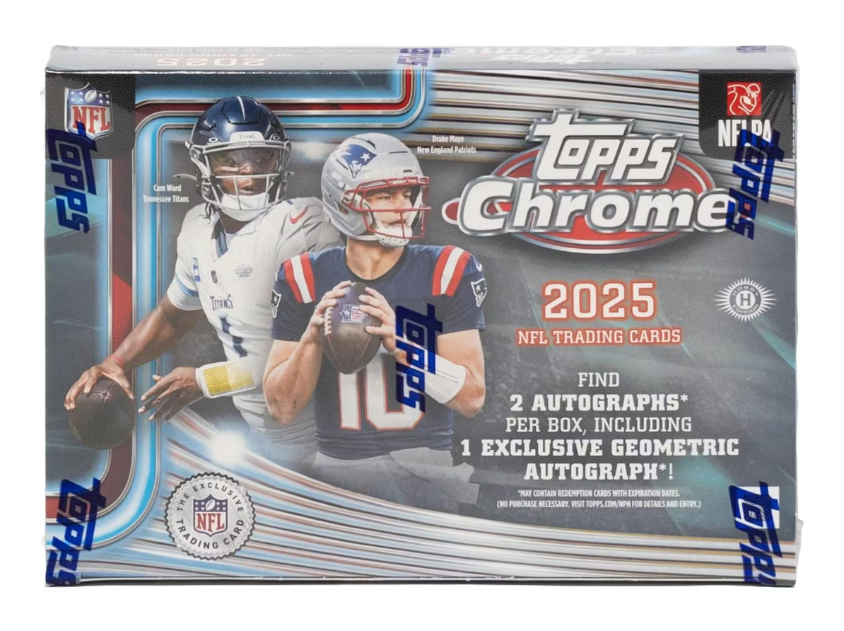 BREAK #587 - PYT/P - 2025 Topps Chrome Football Breakers Delight (SISTE BOKS)