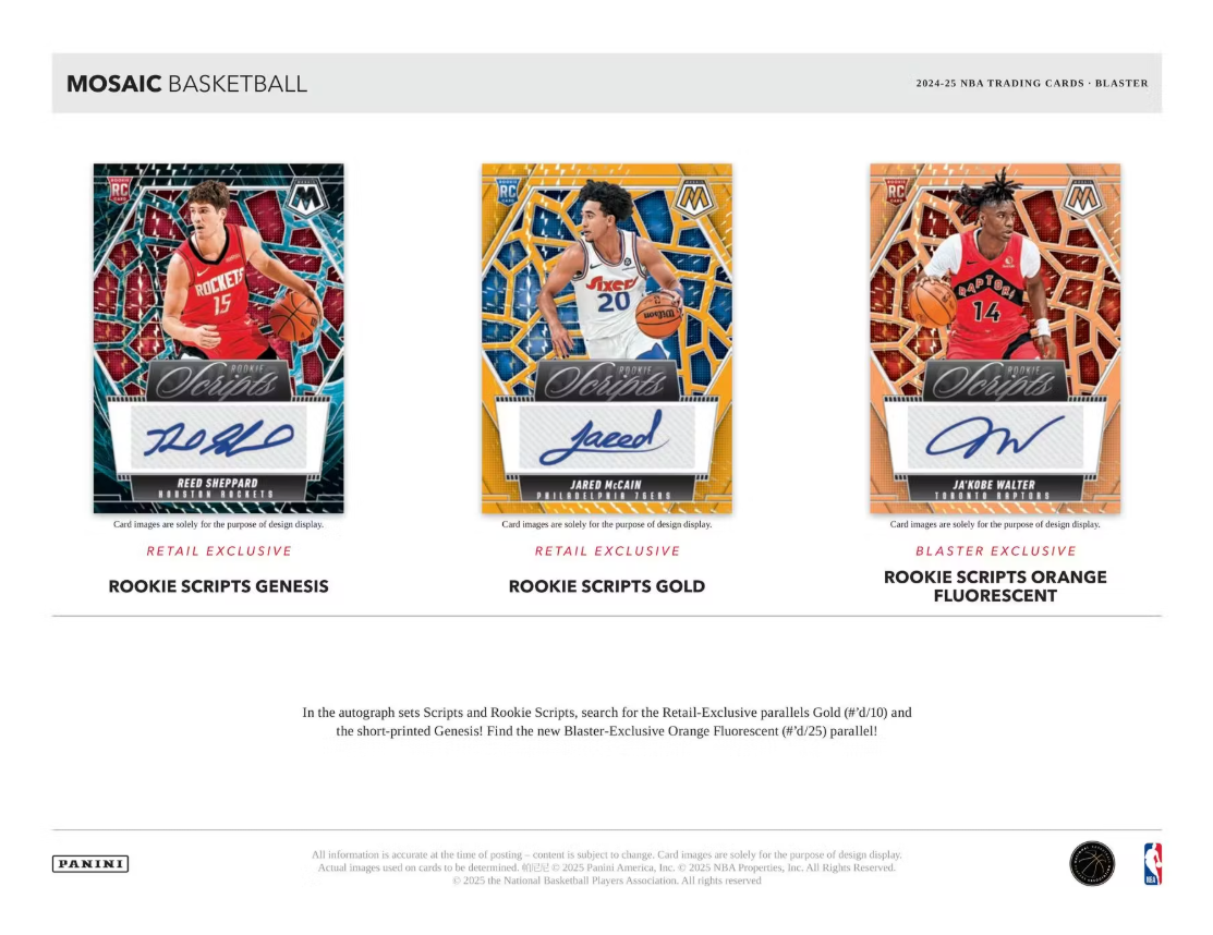 2024/25 Panini Mosaic Basketball Mega Boks