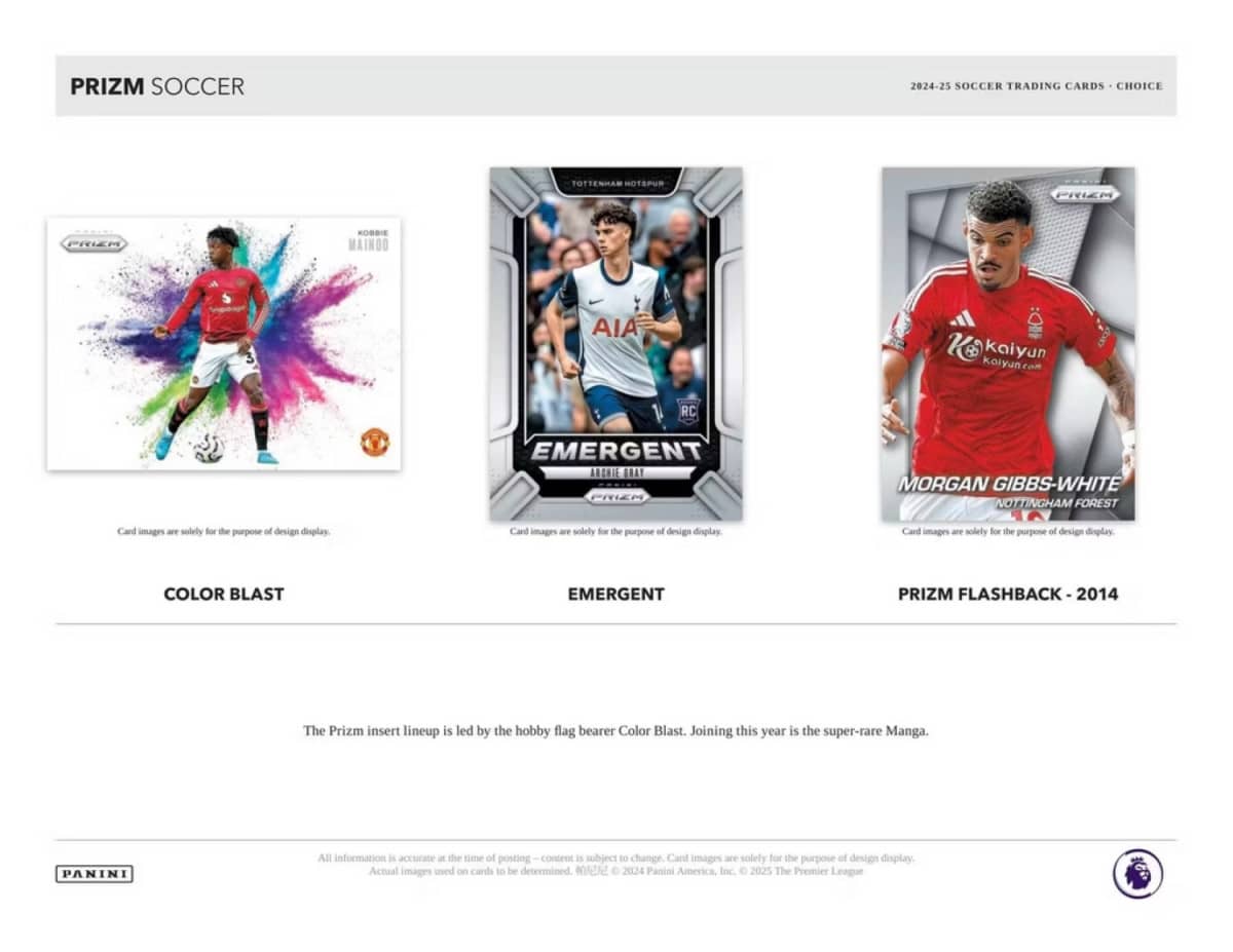 24/25 Panini Prizm Premier League Soccer Choice Boks