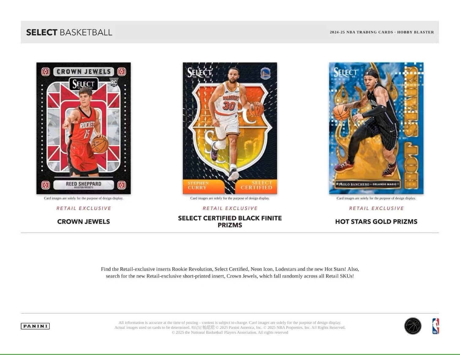 2024/25 Panini Select Basketball Blaster Boks